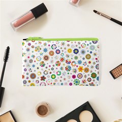 Flower Floral Pattern Cosmetic Bag (xs)