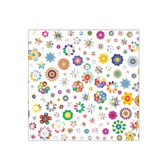 Flower Floral Pattern Satin Bandana Scarf 22  X 22 