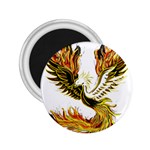 Phoenix-bird-fire-bright-red-swing 2.25  Magnets Front