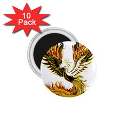 Phoenix-bird-fire-bright-red-swing 1.75  Magnets (10 pack) 