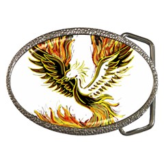 Phoenix-bird-fire-bright-red-swing Belt Buckles