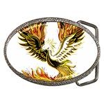 Phoenix-bird-fire-bright-red-swing Belt Buckles Front