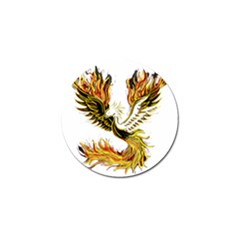 Phoenix-bird-fire-bright-red-swing Golf Ball Marker