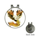 Phoenix-bird-fire-bright-red-swing Hat Clips with Golf Markers Front