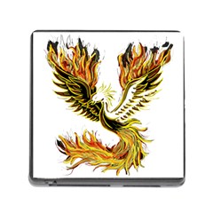 Phoenix-bird-fire-bright-red-swing Memory Card Reader (square 5 Slot) by Jancukart