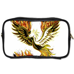 Phoenix-bird-fire-bright-red-swing Toiletries Bag (two Sides) by Jancukart