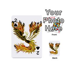 Phoenix-bird-fire-bright-red-swing Playing Cards 54 Designs (mini) by Jancukart