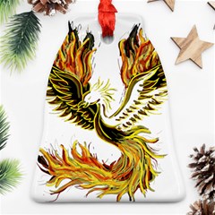 Phoenix-bird-fire-bright-red-swing Bell Ornament (two Sides)