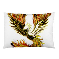 Phoenix-bird-fire-bright-red-swing Pillow Case (two Sides)