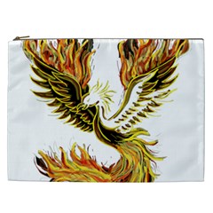 Phoenix-bird-fire-bright-red-swing Cosmetic Bag (xxl)