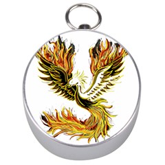 Phoenix-bird-fire-bright-red-swing Silver Compasses