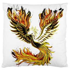 Phoenix-bird-fire-bright-red-swing Large Flano Cushion Case (one Side)