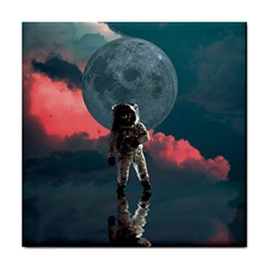 Astronaut-moon-space-nasa-planet Tile Coaster by Jancukart