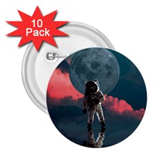 Astronaut-moon-space-nasa-planet 2 25  Buttons (10 Pack) 