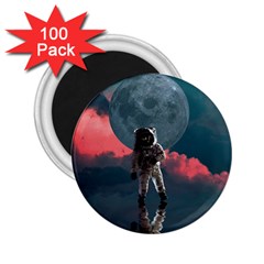 Astronaut-moon-space-nasa-planet 2 25  Magnets (100 Pack)  by Jancukart