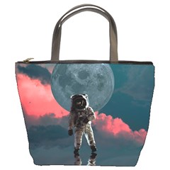 Astronaut-moon-space-nasa-planet Bucket Bag by Jancukart