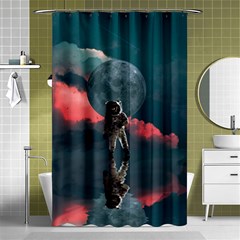 Astronaut-moon-space-nasa-planet Shower Curtain 48  X 72  (small) 