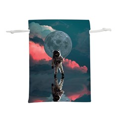 Astronaut-moon-space-nasa-planet Lightweight Drawstring Pouch (l) by Jancukart