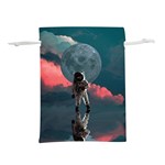 Astronaut-moon-space-nasa-planet Lightweight Drawstring Pouch (L) Back