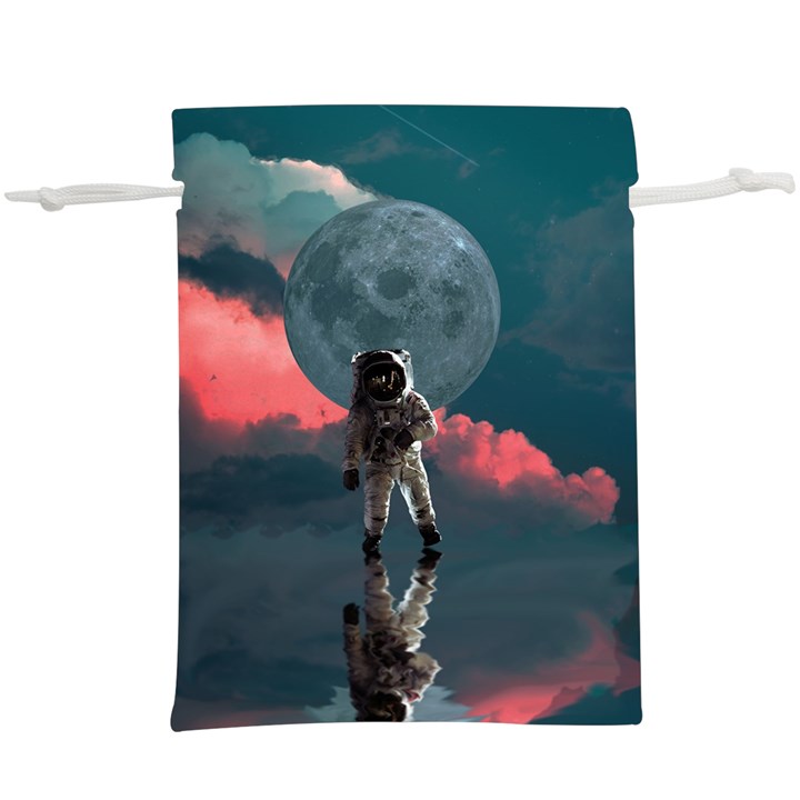 Astronaut-moon-space-nasa-planet  Lightweight Drawstring Pouch (XL)