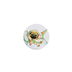 Pug-watercolor-cute-animal-dog 1  Mini Magnets