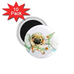 Pug-watercolor-cute-animal-dog 1 75  Magnets (10 Pack)  by Jancukart