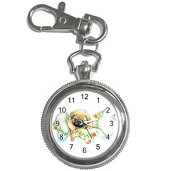 Pug-watercolor-cute-animal-dog Key Chain Watches