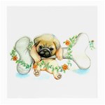 Pug-watercolor-cute-animal-dog Medium Glasses Cloth (2 Sides) Front