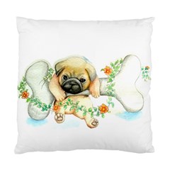 Pug-watercolor-cute-animal-dog Standard Cushion Case (two Sides)