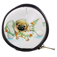 Pug-watercolor-cute-animal-dog Mini Makeup Bag