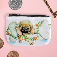 Pug-watercolor-cute-animal-dog Mini Coin Purse