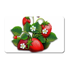 Strawberries-fruits-fruit-red Magnet (rectangular)