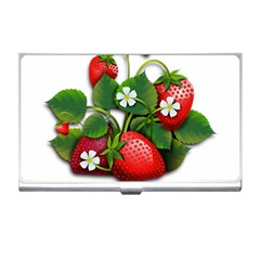 Strawberries-fruits-fruit-red Business Card Holder