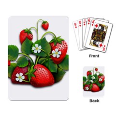 Strawberries-fruits-fruit-red Playing Cards Single Design (rectangle)