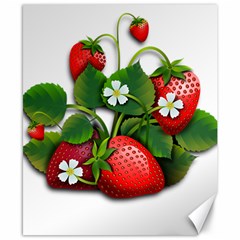 Strawberries-fruits-fruit-red Canvas 8  X 10 