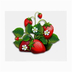 Strawberries-fruits-fruit-red Small Glasses Cloth (2 Sides)