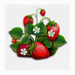 Strawberries-fruits-fruit-red Medium Glasses Cloth (2 Sides)