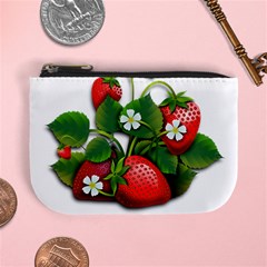 Strawberries-fruits-fruit-red Mini Coin Purse by Jancukart