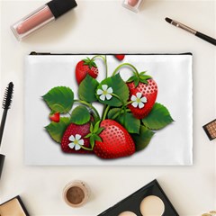 Strawberries-fruits-fruit-red Cosmetic Bag (large) by Jancukart