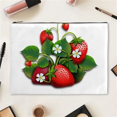 Strawberries-fruits-fruit-red Cosmetic Bag (xl) by Jancukart