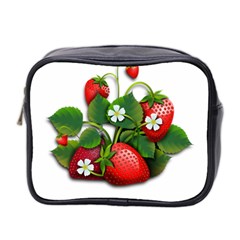 Strawberries-fruits-fruit-red Mini Toiletries Bag (two Sides)