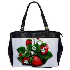 Strawberries-fruits-fruit-red Oversize Office Handbag by Jancukart