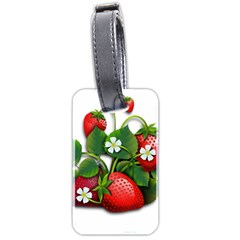 Strawberries-fruits-fruit-red Luggage Tag (two Sides) by Jancukart