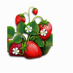 Strawberries-fruits-fruit-red Small Garden Flag (two Sides)