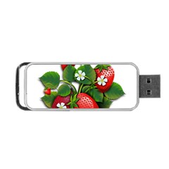 Strawberries-fruits-fruit-red Portable Usb Flash (one Side)