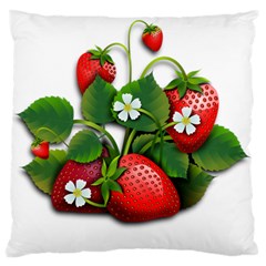 Strawberries-fruits-fruit-red Standard Flano Cushion Case (one Side) by Jancukart