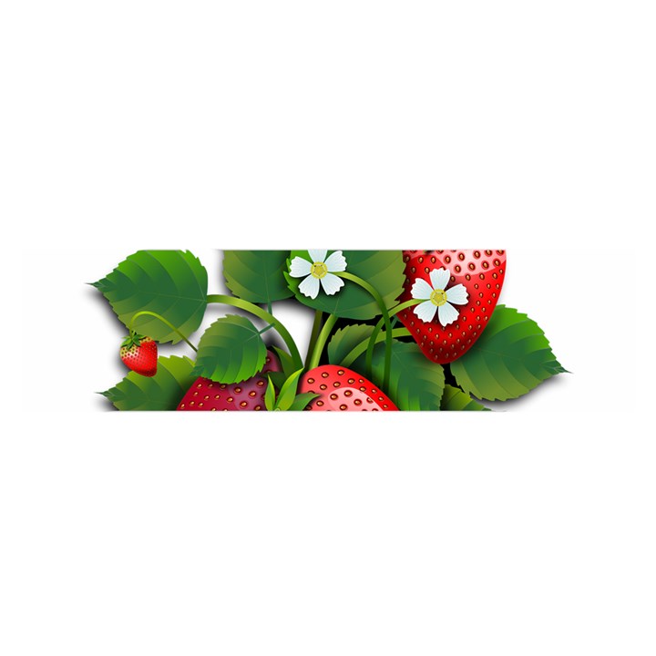 Strawberries-fruits-fruit-red Oblong Satin Scarf (16  x 60 )