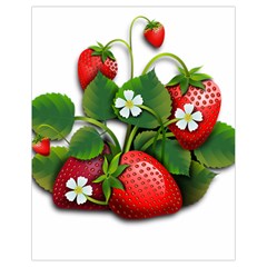 Strawberries-fruits-fruit-red Drawstring Bag (small)