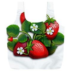 Strawberries-fruits-fruit-red Full Print Recycle Bag (xxl) by Jancukart