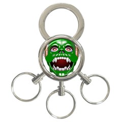 Monster-mask-alien-horror-devil 3-ring Key Chain